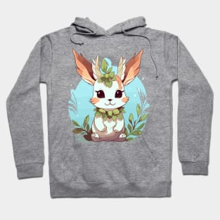 White Jacalope Hoodie